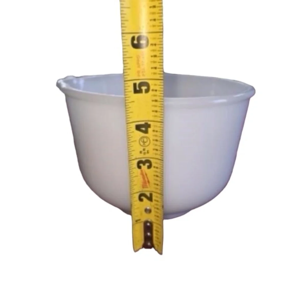 Vintage Milk-glass Sunbeam Mixing Bowl with Pouring Spout-Home Kitchen Mixer